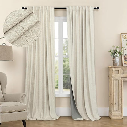 100 Inch Length Custom Summer Curtains by Pitalk