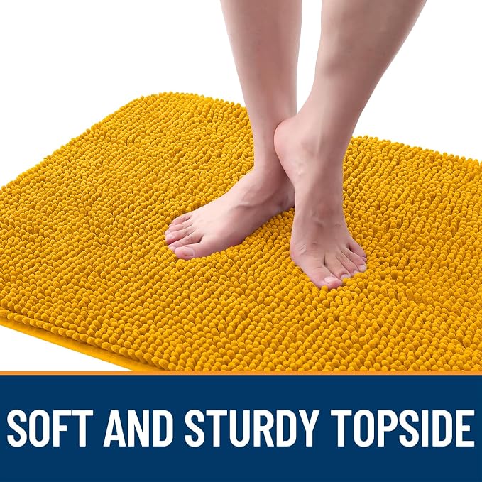 OLANLY Dog Door Mat for Muddy Paws 47x24, Super Absorbent Chenille Mud Mat | - Image 4