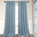 Pitalk Living Room Extra Wide 60 Inch Curtains 2 Panels Back Tab Pocket Light by Pitalk