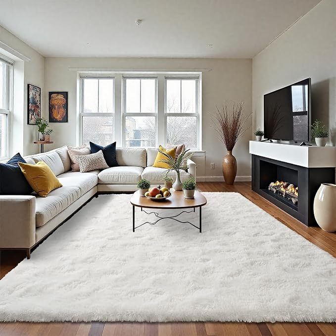 LOCHAS Ultra Soft Indoor Modern Area Rugs Fluffy Living Room Carpets - Image 8