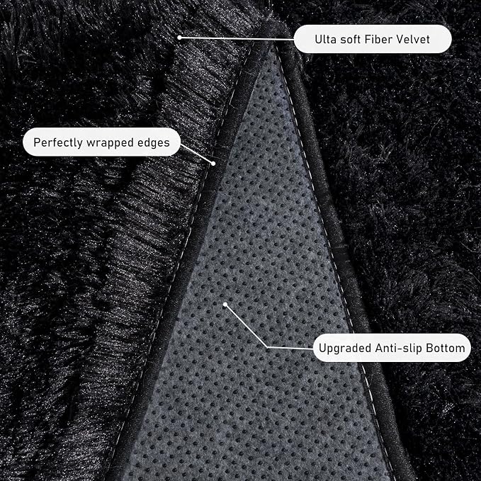Large Rugs for Living Room 9x12, Soft Shaggy Modern Shag Area Rug for Bedroom - Image 5