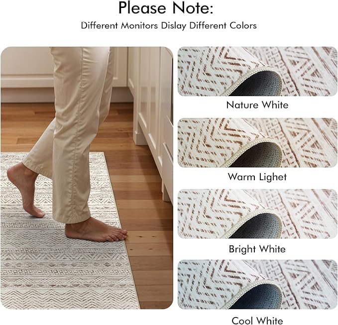 4x8 Washable Hallway Runner Rug：Moroccan Non-Slip Wide Runners - Image 9