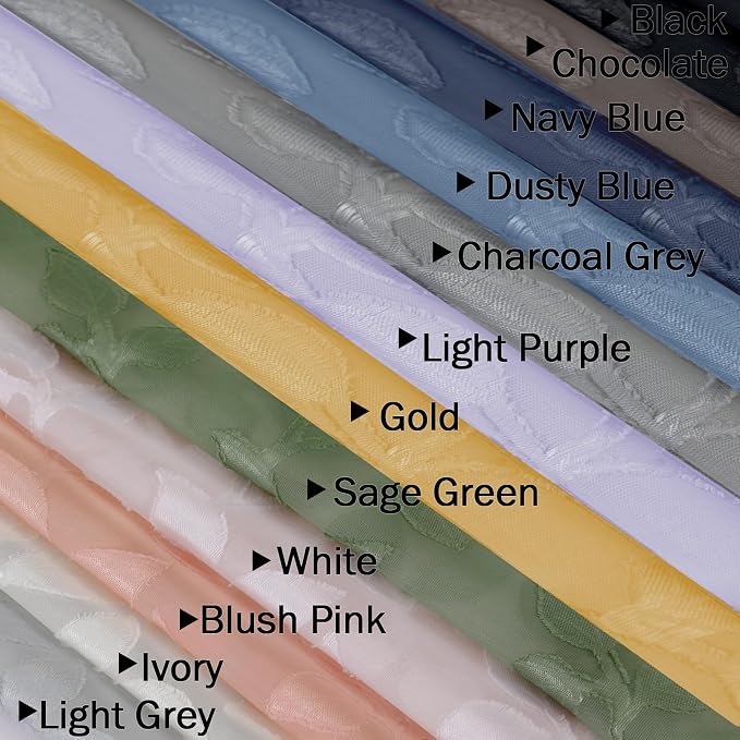 Chyhomenyc Gold Sheer Curtains 84 Inch Length 2 Panels Set, Light Filtering - Image 8