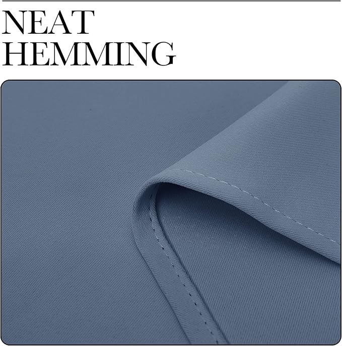 NICETOWN Stone Blue Room Darkening Curtain Panels 102" Length - Image 7