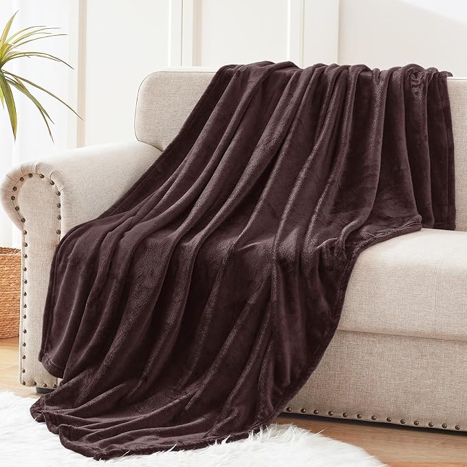 Exclusivo Mezcla Fleece Coffee Throw Blanket - Image 3