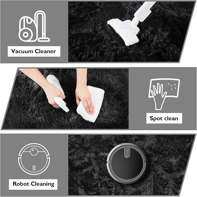 Shag Area Rug for Bedroom 3x5, Soft Fuzzy Rug Non-Shedding Indoor Plush Carpet - Image 5