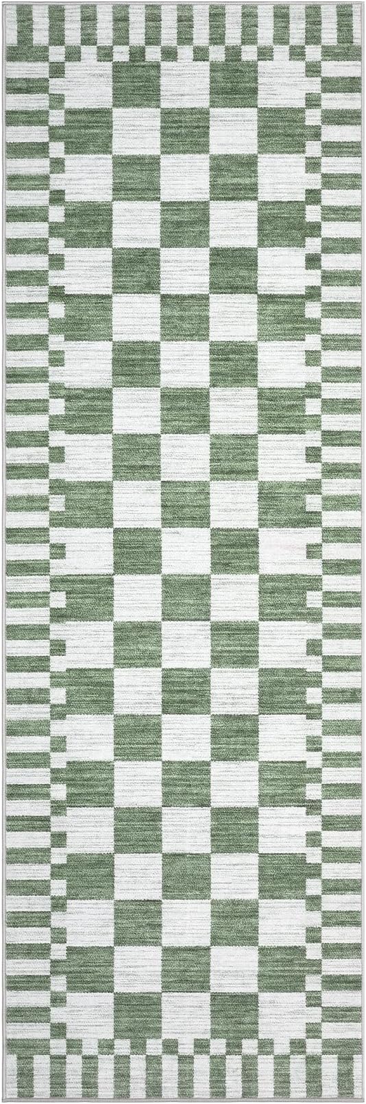 GarveeHome 2x12 Checkered Kitchen Runner Rug - Image 4