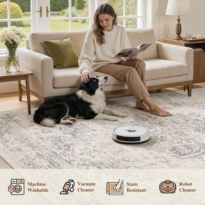 UERMEI 10x12 Area Rug Living Room Rugs - Image 9