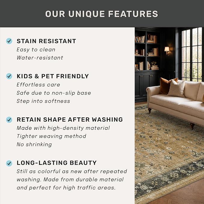 Boho Earth Tone 7x10 Living Room Rug - Image 7
