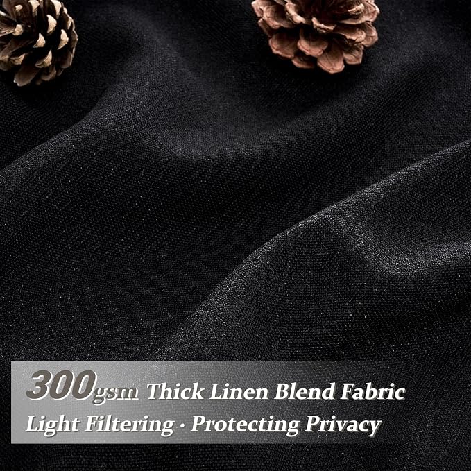 Extra Long Floor to Ceiling 108 Inch Negras Cortinas Para Sala, Pinch Pleated - Image 3