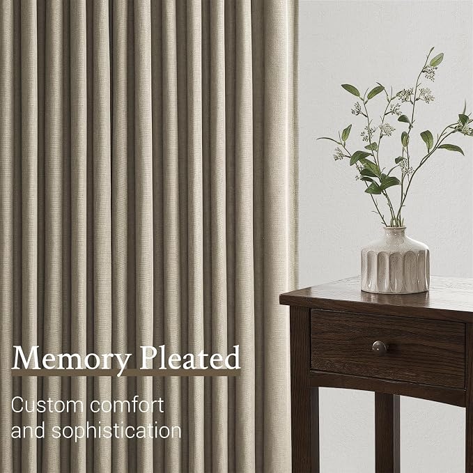 Topfinel 72 Inches Long Pinch Pleated Semi Sheer Curtains - Image 3