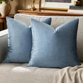 GIGIZAZA Decorative Throw Pillow Covers 24 x 24, Velvet Pillow Square Cushion by GIGIZAZAFocusingonhomedecoration