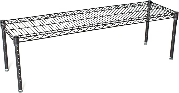 Omega Products Corporation 21" Deep x 36" Wide x 14" High Black Stationary Dunnage Rack