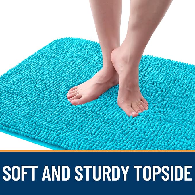 OLANLY Dog Door Mat for Muddy Paws 47x20, Super Absorbent Chenille Mud Mat | - Image 4