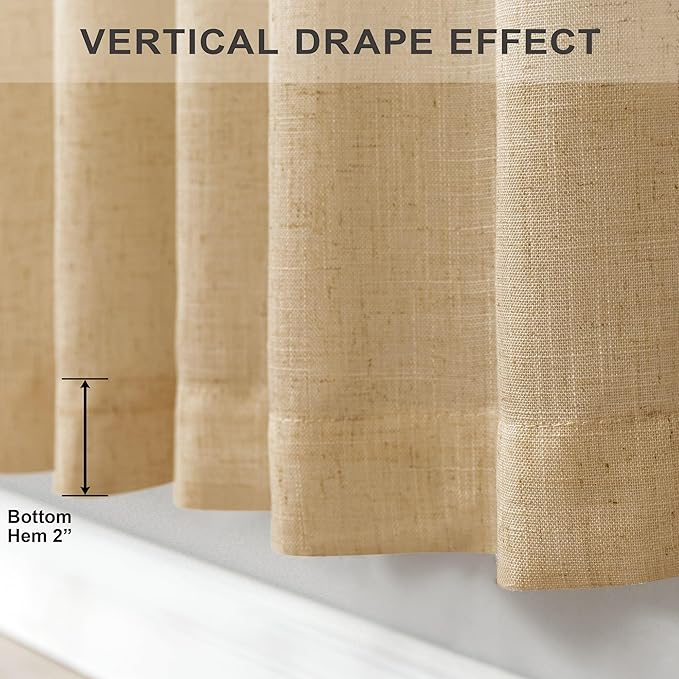 Light Brown Tan Curtains 72 Inch Length - Image 6