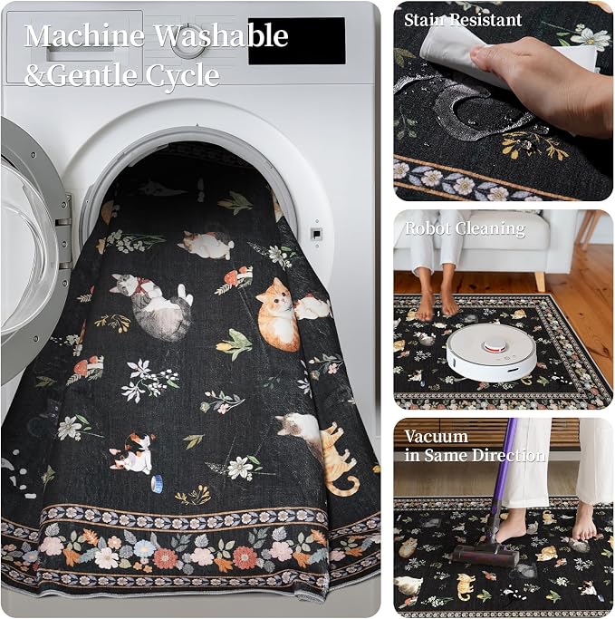 2x6 Washable Kitchen Runner Rug - Image 6
