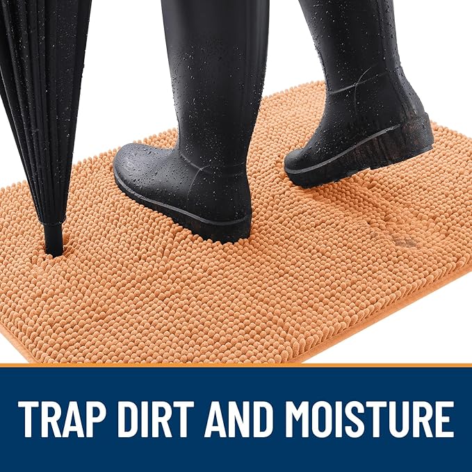 OLANLY Dog Door Mat for Muddy Paws 30x17, Super Absorbent Chenille Mud Mat | - Image 2
