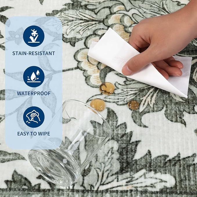 GarveeHome Provence 8x10 Area Rugs - Image 7