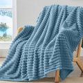 BEDELITE Fleece Blue Throw Blanket by BEDELITE