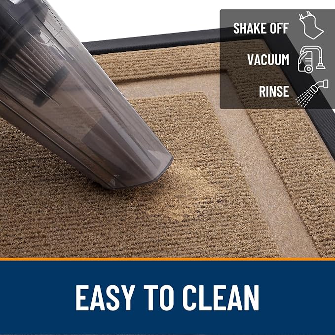 OLANLY Front Door Mat Outside 59x20, All-Season Heavy-Duty Rubber Doormat | - Image 6