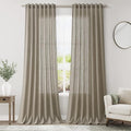 Extra Long Mocha Curtains 2 Panels 102 Inches Long by Nanspring