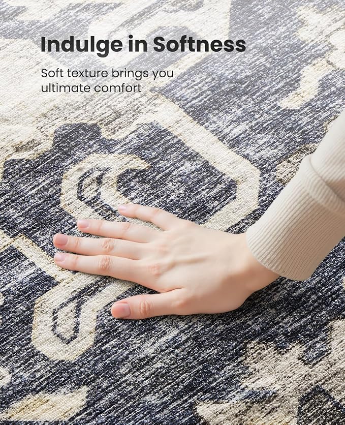 AMADA HOMEFURNISHING 2x5 Washable Runner Rug, Low-Profile Kitchen Rugs - Image 6