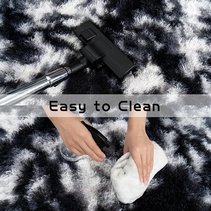 Pionblank 8x10 Rug for Living Room, Fuzzy Plush Large Area Rug, Fluffy Modern - Image 5