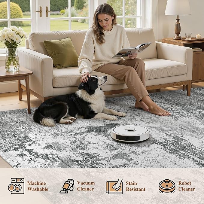 UERMEI 10x12 Area Rug for Living Room - Image 8