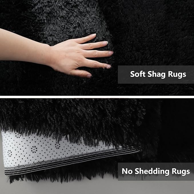 Shag Area Rugs for Bedroom Living Room, 4X6 Ultra Soft Fluffy Area Rugs for Dorm - Image 4