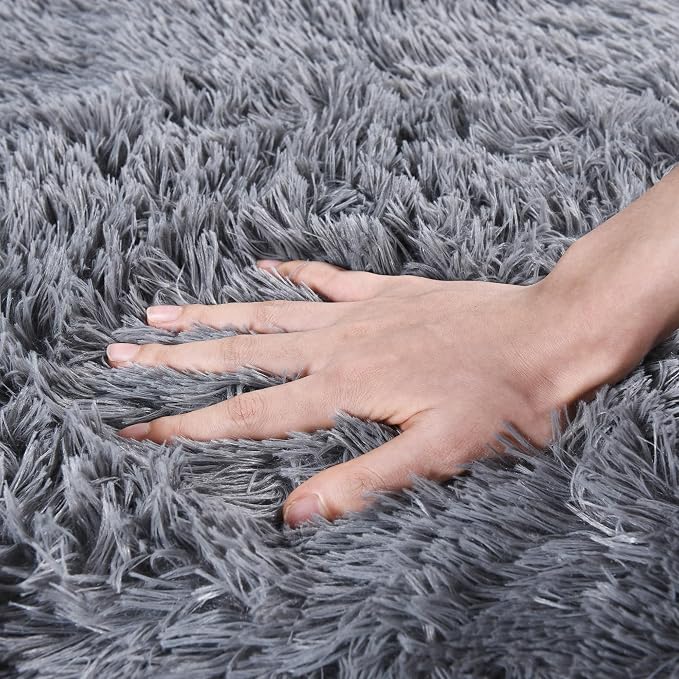 Rugs for Living Room 9x12, Soft Shaggy Modern Shag Area Rug for Bedroom - Image 4