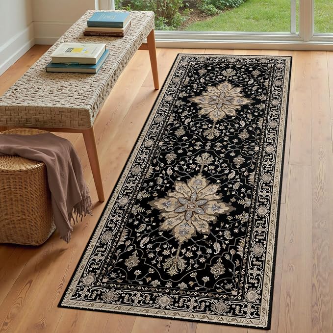 RELEANY Washable Area Rug, Runner 3'x6', Water Repellent, Pet Friendly - Image 3