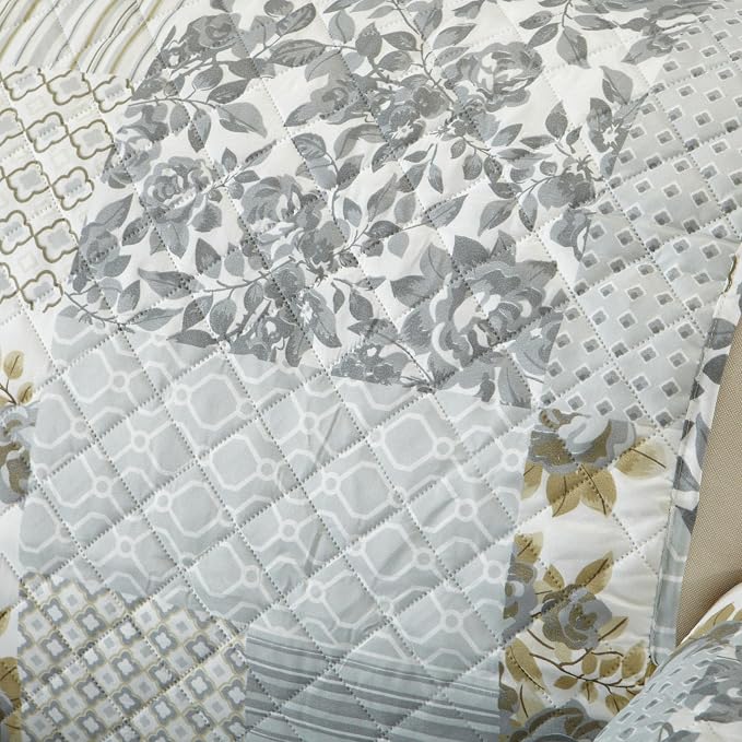 Great Bay Home Reversible Patchwork Loveseat Cover - Image 6