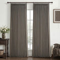 Pleated Chocolate Tart Natural Linen Curtains 96 Inches Long by PleatedDrapes