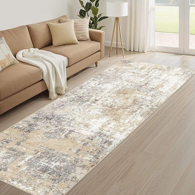 LOONGRUG Runner Rug 2x6 Washable Non-Slip Kitchen Neutral Modern Rugs | - Image 8