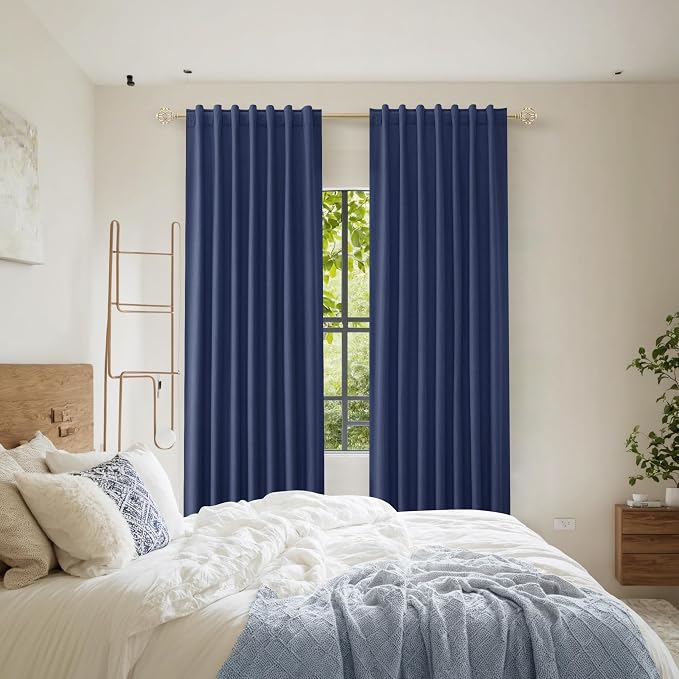 Guken 100% Blackout Curtains 120 Inch Length 2 Panels Set - Image 7