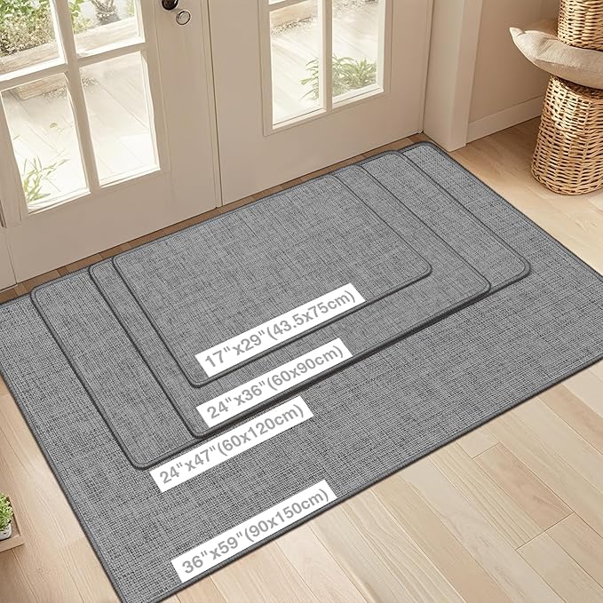 LEKEEPGO Ultra Thin Indoor Door Mat 24"x47", Low-Profile Door Mat Indoor - Image 2