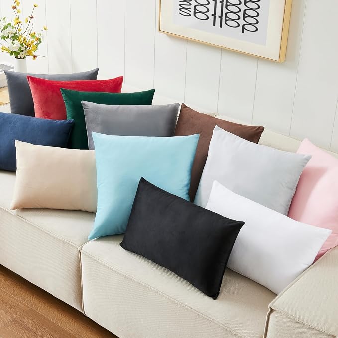 LANE LINEN Polyester Fiber Filled Decorative Cum Throw Pillow Inserts Pack of - Image 8