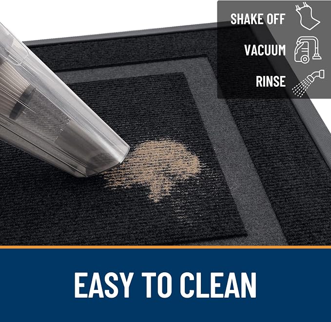OLANLY Front Door Mat Outside 59x40, All-Season Heavy-Duty Rubber Doormat | - Image 6