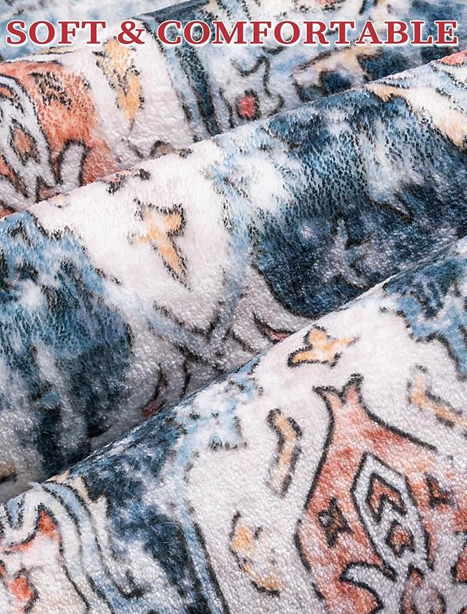 SERISSA 2'6"x8' Washable Non Slip Boho Runner Rug - Image 5
