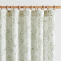 jinchan Floral Curtains 108 Inch Length Sage Green Flower Linen Farmhouse by JINCHAN