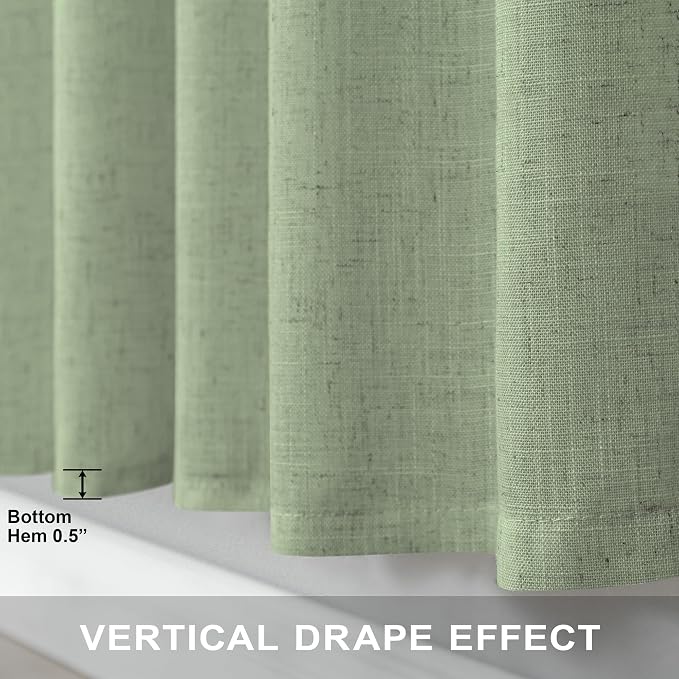 Sage Green Curtains 38 Inch Wide - Image 7