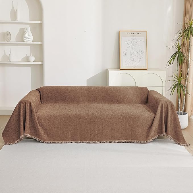 MYSKY HOME Loveseat Cover Camel Couch Cover Sectional Couch Covers - Image 7