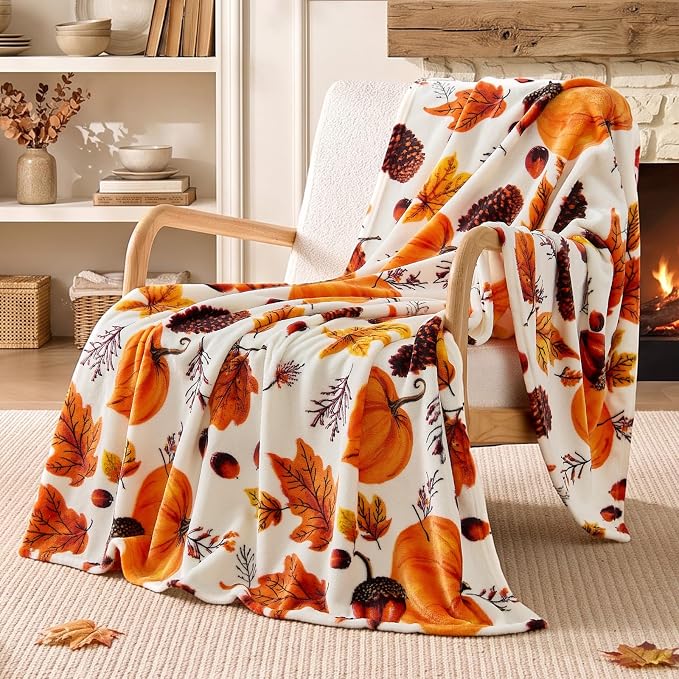 BEDELITE Fleece Blanket Soft Fall Throw by BEDELITE