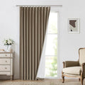 Vision Home Brown Pinch Pleated Full Blackout Curtains Linen Blended 60 inch by VisionHome