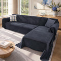 2 Pieces Sectional Couch Covers L Shaped Cover XL Navy Blue | Thick Washable by Unknown