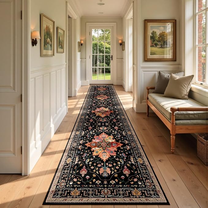 RELEANY Washable Area Rug, Runner 2'6"x14', Water Repellent, Pet Friendly by RELEANY