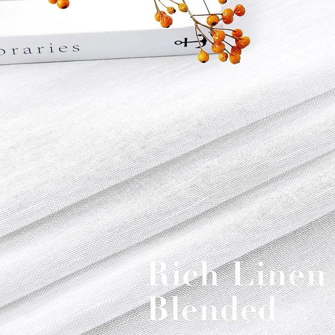 Nickel Grommet Linen Sheer Curtains - Image 4