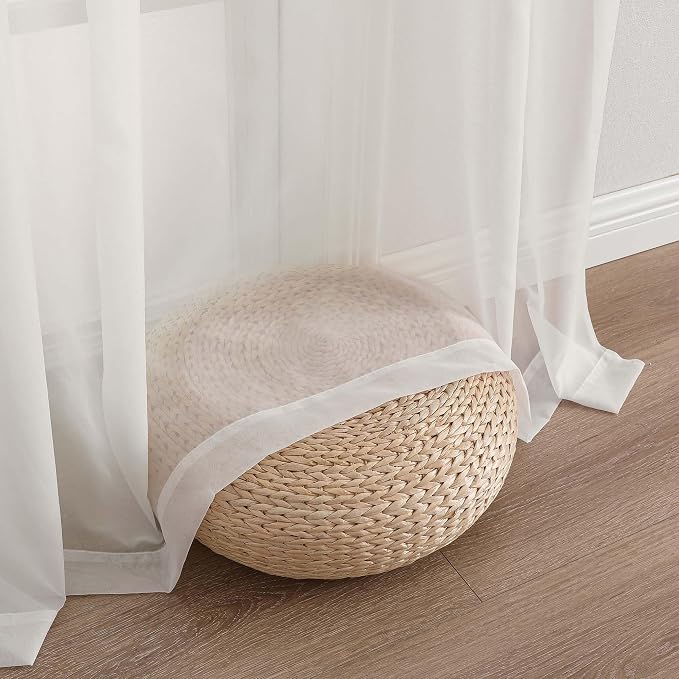 Ivory Bedroom Curtains 96 Length - Image 6