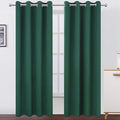Blackout Curtains 66 x 84 inch/Dark Green Curtains Set of 2 Panels/Thermal by Lemomo