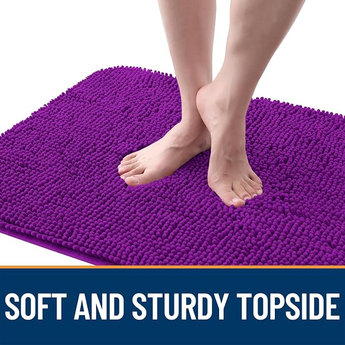OLANLY Dog Door Mat for Muddy Paws 34x21, Super Absorbent Chenille Mud Mat | - Image 4